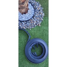 Hero Garden Moda Çim Ayırıcı 2,5 M Siyah Çim Sınırlayıcı Taş Toprak Ayıracı Çim Ayracı Çim Ayırıcı Bariye
