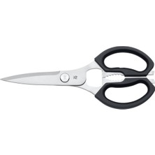 Wmf 23 cm Mutfak Makası, Cromargan® Yüksek Kaliteli Paslanmaz Çelik, Plastik Sap, Şişe Açacaklı ve K