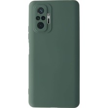 KZY İletişim Kzy Iletişim Xiaomi 10 Pro ile Uyumlu Kapak Içi Kadife Kamera Korumalı Lansman Silikon Kılıf - Yeşil