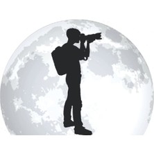Hero Fotograf Notizbuch: Fotograf Mond Kamera Fotojournalist Spiegelreflex / 6x9 Zoll / 120 Karierte Seit