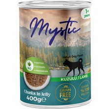 Mystic Mystıc Yetişkin Köpek Kuzulu ve Jöleli Konserve Mama 400 gr