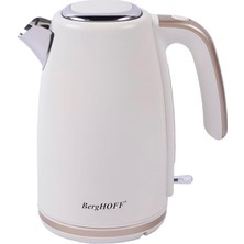 Berghoff Gem Pearl 1, 7 L Su Isıtıcı – 2200 W Paslanmaz Çelik Gövde | Vanilya Krem Gold