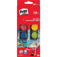Pritt 12' Li Suluboya - Büyük Tablet + Fırça Hediyeli