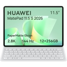 Huawei Huaweı Matepad 11.5 S 2026 Yeni Tablet, 2.8k 144 Hz Ultra Net Papermatte Ekran, 12 GB Ram + 256 GB D