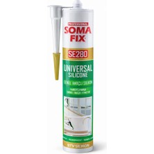 Hero Soma Fix SE280 Amaçlı Silikon 280ML - Şeffaf Silikon - Mutfak, Banyo ve Sızdırmazlık Içi