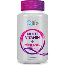 Qlife Multivitamin & 30 Kapsül 13 Vitamin 7