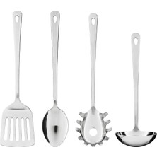 Ikea Grunka 4 Parça Mutfak Gereci Seti, Paslanmaz Çelik