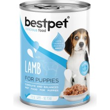 Bestpet Yavru Köpekler Için, Taze Kuzu Parça Etli ve Soslu Yaş Mama, 400 G x 12 Adet
