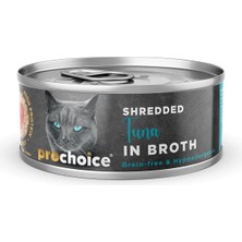 Prochoice Deluxe Shredded, Tahılsız, Hipoalerjenik, Tiftiklenmiş Tuna Balıklı Yaş Kedi Maması, 70 gr