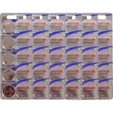 Maxell Speaksmart® 10 x CR2032 Lityum Düğme Pil (3 V, 10 Adet) Uk Paketi, 30 Gümüş