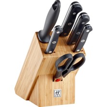 Zwilling 7 Parça Blok Bıçak Seti - Bambu Bloklu