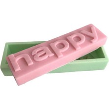Mumi Happy Silikon Kalıp Sabun Kokulu Taş Mum Epoksi Kalıbı