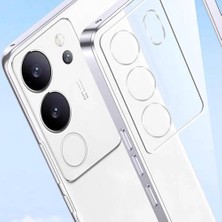 Spia Vivo V29 5g ile Uyumlu Kılıf Kamera Korumalı Şeffaf Silikon Kapak (Vivo V29 5g ile Uyumlu, Kame