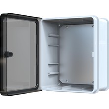 Yavuz Abs Pano 25 x 30 x 15.2 cm Taban Saclı IP65 Plastik Pano Montaj Plakalı Elektrik Kutusu Pano D