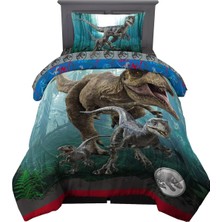 Franco Dominion Mavi Velociraptor ve Rexy Süper Yumuşak Mikrofiber Ters Çevrilebilir Y