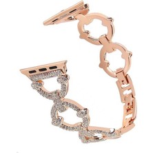 Zore ​​​ Ile Uyumlu Watch 38MM/40MM Krd-57 Metal Kordon Rose Gold