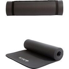 Delta Spor Delta Konfor Zemin 10 mm Taşıma Askılı Pilates Minderi Yoga Matı, 10 mm (Siyah)