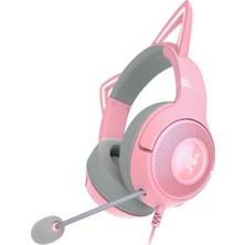 Razer Kraken Kitty V2 - Kablolu Rgb Kulaklık Kedi Kulaklı (Reaktif Akış Aydınlatması, Razer Hypercle