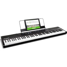Alesis Recital Dijital Piano Klavye 88 Tuşlu Yeni Başlayanlar Için Yarı Ağırlıklı Tuşlu, Dahili Hopa