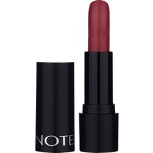 Note Cosmetics Deep Impact Lipstick 08 Sophisticate Burgundy Kremsi Dokulu Yarı Parlak Ruj, Kırmızı