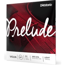 D'addario J810-4/4L Prelude Violinen Saitensatz Kohlefaserstahl/nickel 4/4 Light