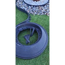 Hero Garden Moda Çim Ayırıcı 25 Metre Siyah Çim Sınırlayıcı Taş Toprak Ayıracı Çim Ayracı Çim Ayırıcı Bar