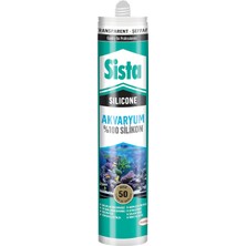 Sista Silikon Mastik Aquarium, Balıklara Zarar Vermeyen Akvaryum Silikonu, Uv Dirençli Silikon Masti