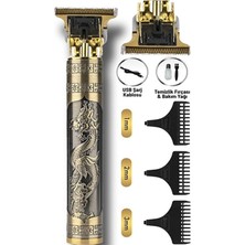 Hero Tıraş Makinesi Metal Gövdeli T-Bıçak Saç Ense Sakal Çizim Lazer Epilasyon Öncesi Jpr-Metal