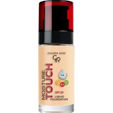 Golden Rose Moisture Touch Foundation No: 104 - Hyaluronik Asitli Nemlendirici Fondöten Spf 20-30 ml