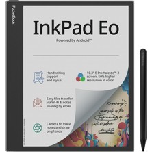 Pocketbook Inkpad Eo 10.3" Renkli, Kalemli ve Kameralı Android E-Kitap Okuyucu
