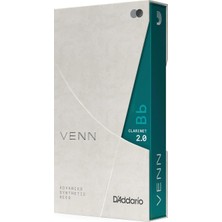 D'addario Venn Bb Clarinet Reed, G2, Strength 2.0