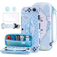 Hypercase Blue Dog Carrying Case For Switch Oled, Cute Travel Accessories Bag For Switch Ol