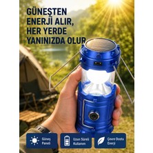Hsc Bilişim Edilebilir Güneş Enerjili Kızaklı Kamp Feneri – USB Çıkışlı, Katlanabilir, Dayanıklı Ç