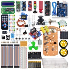 Eğiteklab Arduino Gelişmiş Süper Başlangıç Eğitim Seti + Araç Kiti (213 Parça)