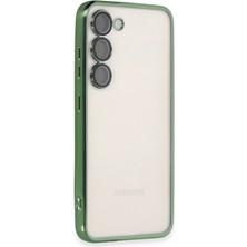 Renas Store Samsung Galaxy S23 Kılıf Razer Lensli Silikon - Yeşil