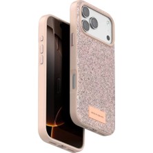 Renas Store Onegif Apple iPhone 17 Pro Bright Simli Kapak - Pembe