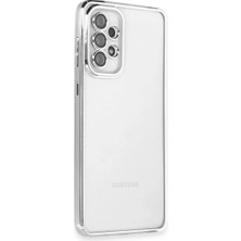 Renas Store Samsung Galaxy A53 5g Kılıf Razer Lensli Silikon - Gümüş