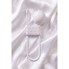 Mefaks Tekstil Crinkle Model Hayalet Kol Bağı Kırışık Dokulu Perde Bağı Kordonu Perde Tutucu Aksesuarı