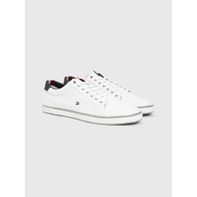 Tommy Hilfiger Tommy Hılfıger Erkek Marka Logolu Günlük Kullanıma Uygun Beyaz Sneaker FM0FM00596 100