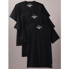 Calvin Klein Calvın Kleın Erkek Marka Logolu Günlük Kullanıma Uygun Siyah T-Shirt LV00NB4186 Ub1