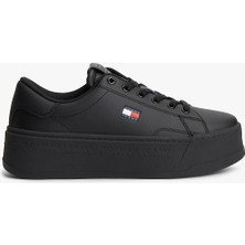 Tommy Hilfiger Tommy Hılfıger Kadın / Kız Marka Logolu Günlük Kullanıma Uygun Siyah Sneaker EN0EN02961 Bds