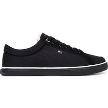 Tommy Hilfiger Tommy Hılfıger Kadın Marka Logolu Günlük Kullanıma Uygun 1siyah1 Sneaker FW0FW09390 0gk