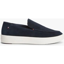 Tommy Hilfiger Tommy Hılfıger Erkek Marka Logolu Günlük Kullanıma Uygun Lacivert Loafer Ayakkabı FM0FM05924 Dw5