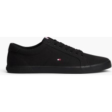 Tommy Hilfiger Tommy Hılfıger Erkek Marka Logolu Günlük Kullanıma Uygun Siyah Sneaker FM0FM00596 0gj