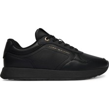 Tommy Hilfiger Tommy Hılfıger Kadın Marka Logolu Günlük Kullanıma Uygun Siyah Sneaker FW0FW09411 Bds