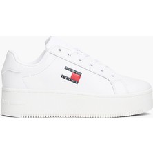 Tommy Hilfiger Tommy Hılfıger Kadın / Kız Marka Logolu Günlük Kullanıma Uygun Beyaz Sneaker EN0EN02932 Ybs