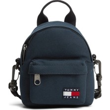 Tommy Hilfiger Tommy Hılfıger Kadın Marka Logolu Günlük Kullanıma Uygun Lacivert Omuz Çantası AW0AW18906 C1G