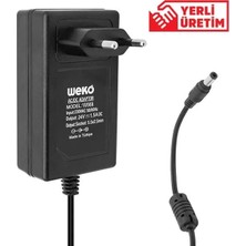 Renas Store Weko 24 Volt 1.5 Amper 36 Watt Plastik Kasa Priz Tipi Adaptör (5.5x2.5 Uçlu)