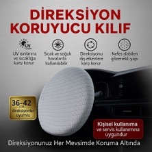 Auto Good Store Hyundai Accent Admire Uyumlu Direksiyon Koruyucu Kılıf Uv, Toz, Isı Koruma 36-42 cm