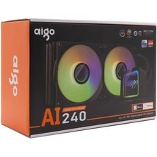 Aigo Aıgo AI240 LGA1700/AM4/AM5 240 mm Argb Siyah Sıvı Soğutma